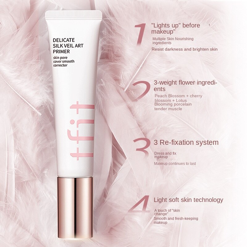 TikTok Makeup Primer Cream Invisible Pore Oil Control Concealer