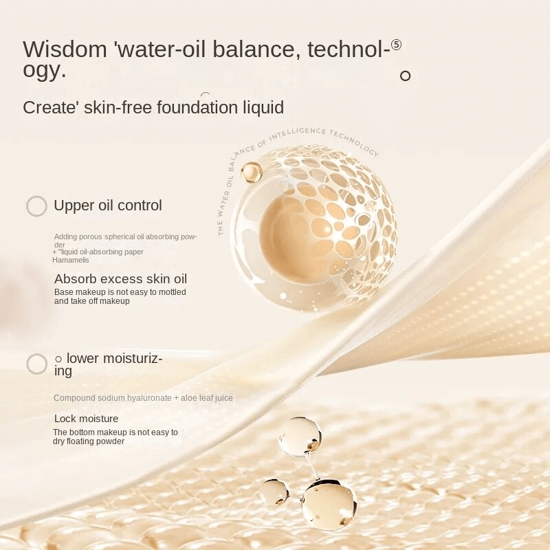 TikTok Golden Diamond Foundation Concealer Long-Lasting Base Makeup Oil Control Moisturizing