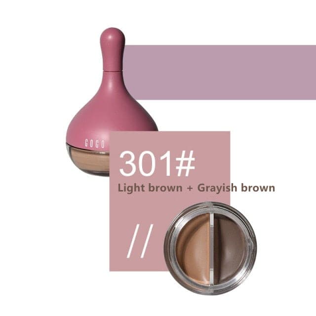 2-Color Styling Eyebrow Cream Waterproof Long-lasting Natural and Not Easy To Fade Suitable for Beginners