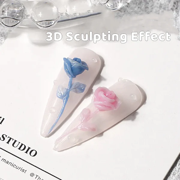 Nail Extension Builder Gel Non-stick Carving Flower Take Shaped UV Polish Glue Easy Extend Poly Nail Gel