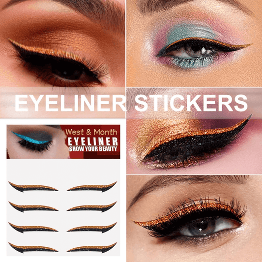 Lazy colored eye shadow stickers