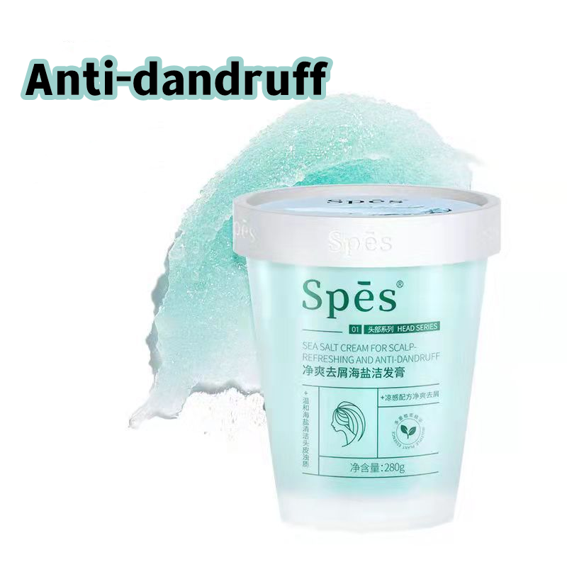 TikTok Selling Sea Salt Shampoo Scalp Scrub Shampoo Oil Control Dandruff Shampoo Fluffy Soothing Shampoo Hair Care