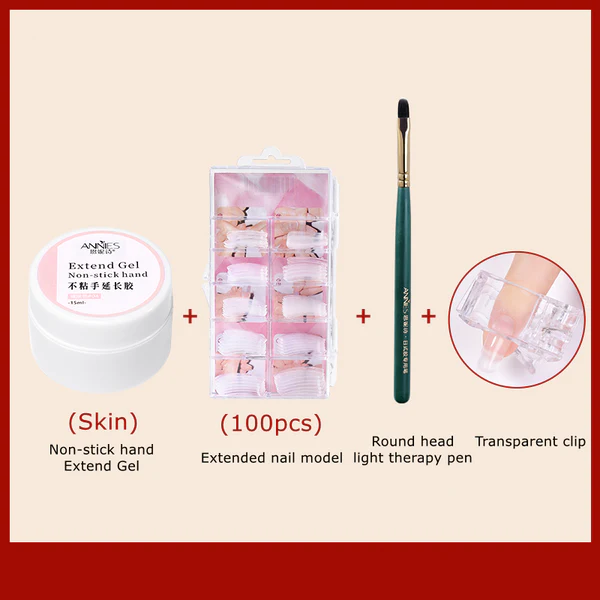 Nail Extension Builder Gel Non-stick Carving Flower Take Shaped UV Polish Glue Easy Extend Poly Nail Gel