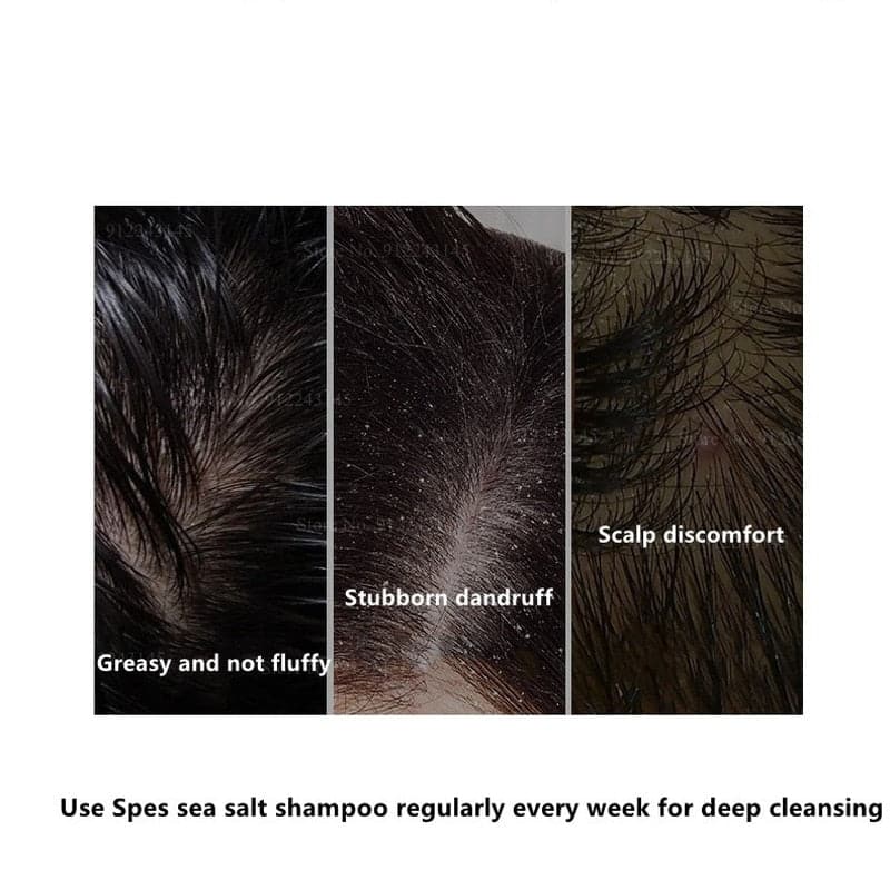 TikTok Selling Sea Salt Shampoo Scalp Scrub Shampoo Oil Control Dandruff Shampoo Fluffy Soothing Shampoo Hair Care