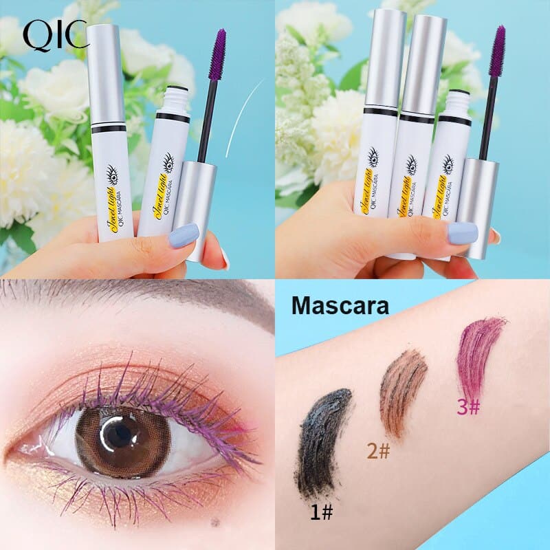 Color Mascara Eyelashes 4D Silky Eyelashes Thick Curl Long And Non-blooming Makeup Waterproof Mascara Eye Comestic
