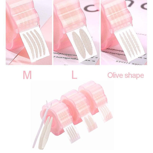 360Pcs/box Big Eyes Make Up Eyelid Sticker Double Eyelid Tape Fold Self Adhesive Stickers S/L Makeup Clear Beige Invisible Tool