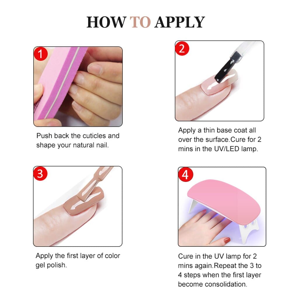 6W Nail Drying Lamp UV LED Lamp Nail Mini Portable Nail Dryer With USB Cable Gel Nail Polish Dryer Tools Gift Home Travel Use