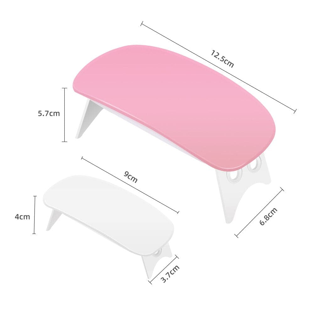 6W Nail Drying Lamp UV LED Lamp Nail Mini Portable Nail Dryer With USB Cable Gel Nail Polish Dryer Tools Gift Home Travel Use