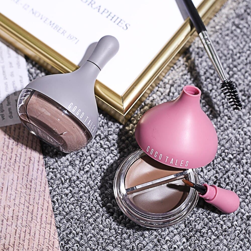 2-Color Styling Eyebrow Cream Waterproof Long-lasting Natural and Not Easy To Fade Suitable for Beginners