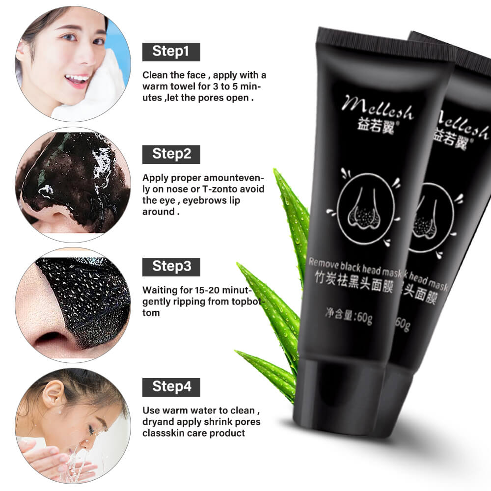 TikTok Bamboo Charcoal Black Head Remove Peel Off Black Mask