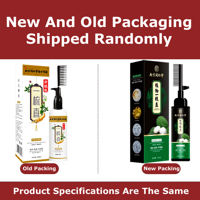 Protein Correcting Hair Straightening Cream Softening Comb