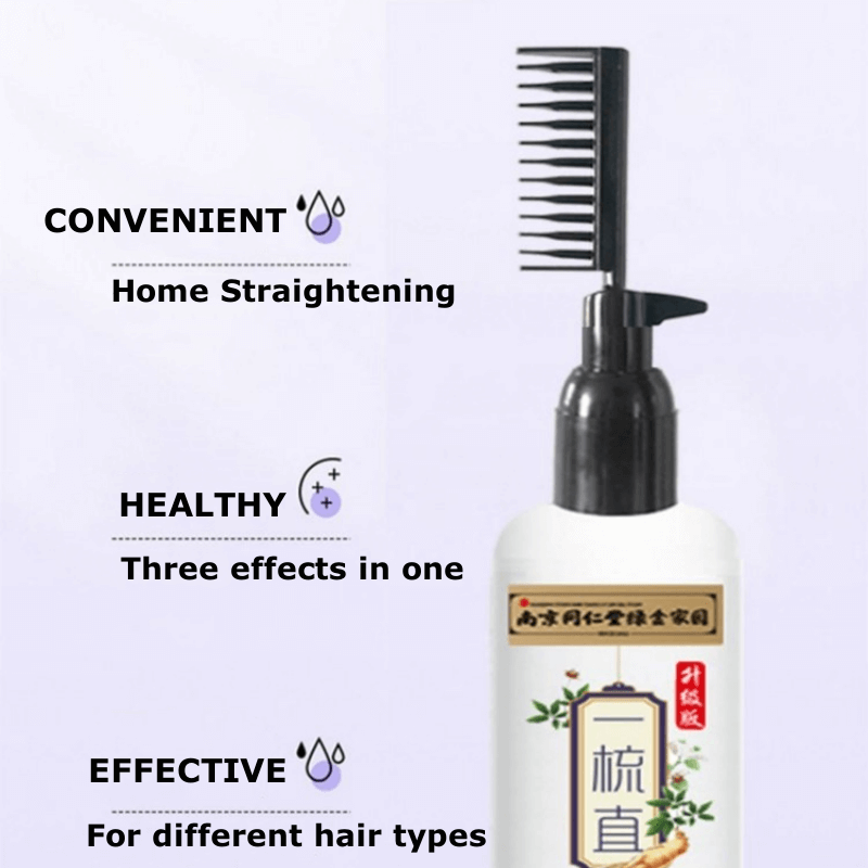 Protein Correcting Hair Straightening Cream Softening Comb