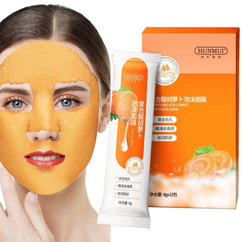 TikTok Carrot Bubble Cleansing Mask