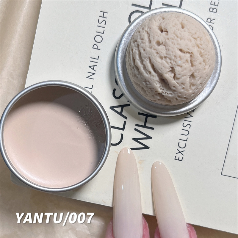 26 Color Nail Polish Glue Solid Ice Cream Can Glue Flower Path Strawberry Latte Macarone Color