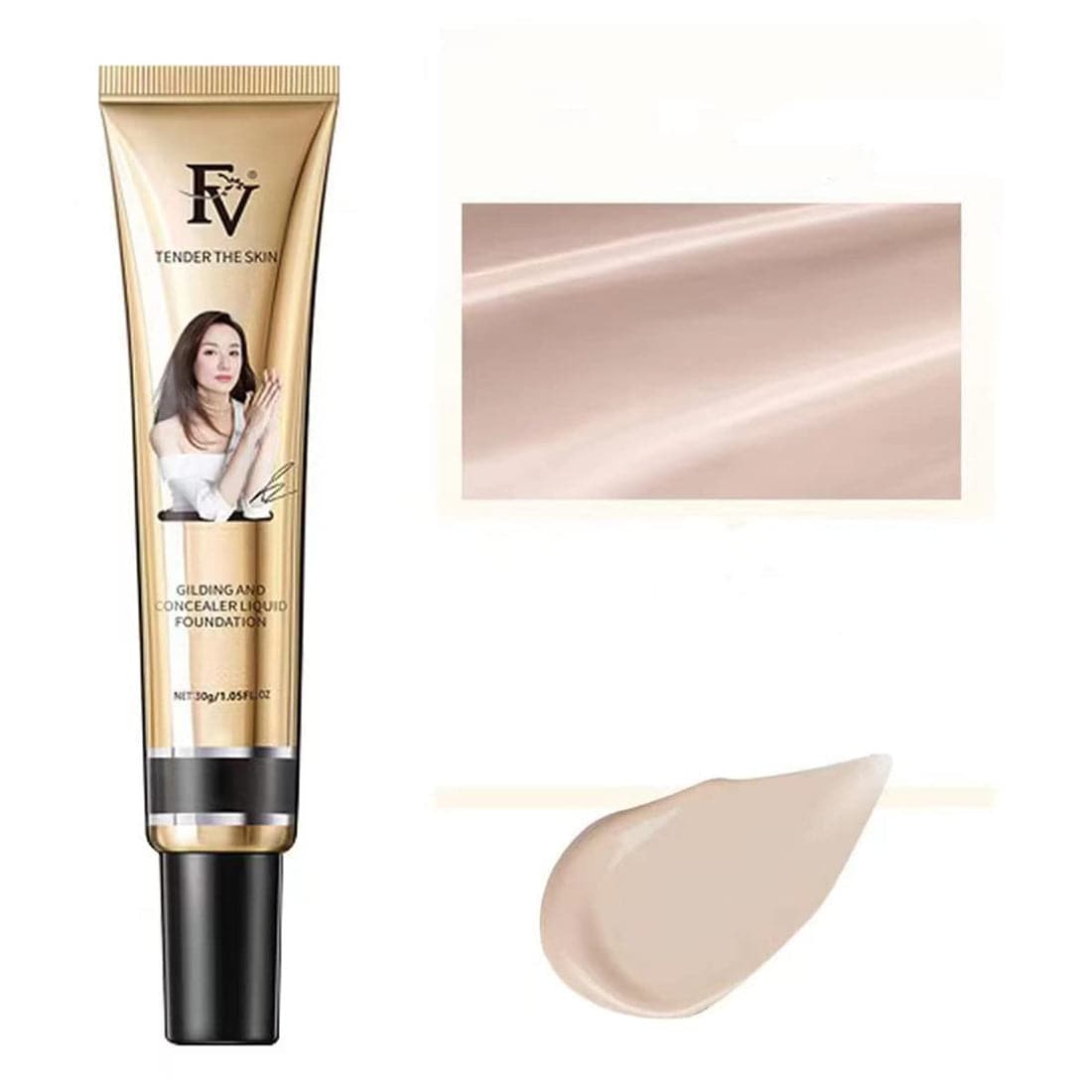 TikTok Concealer Foundation  CC Liquid 30ml 24HR Matte