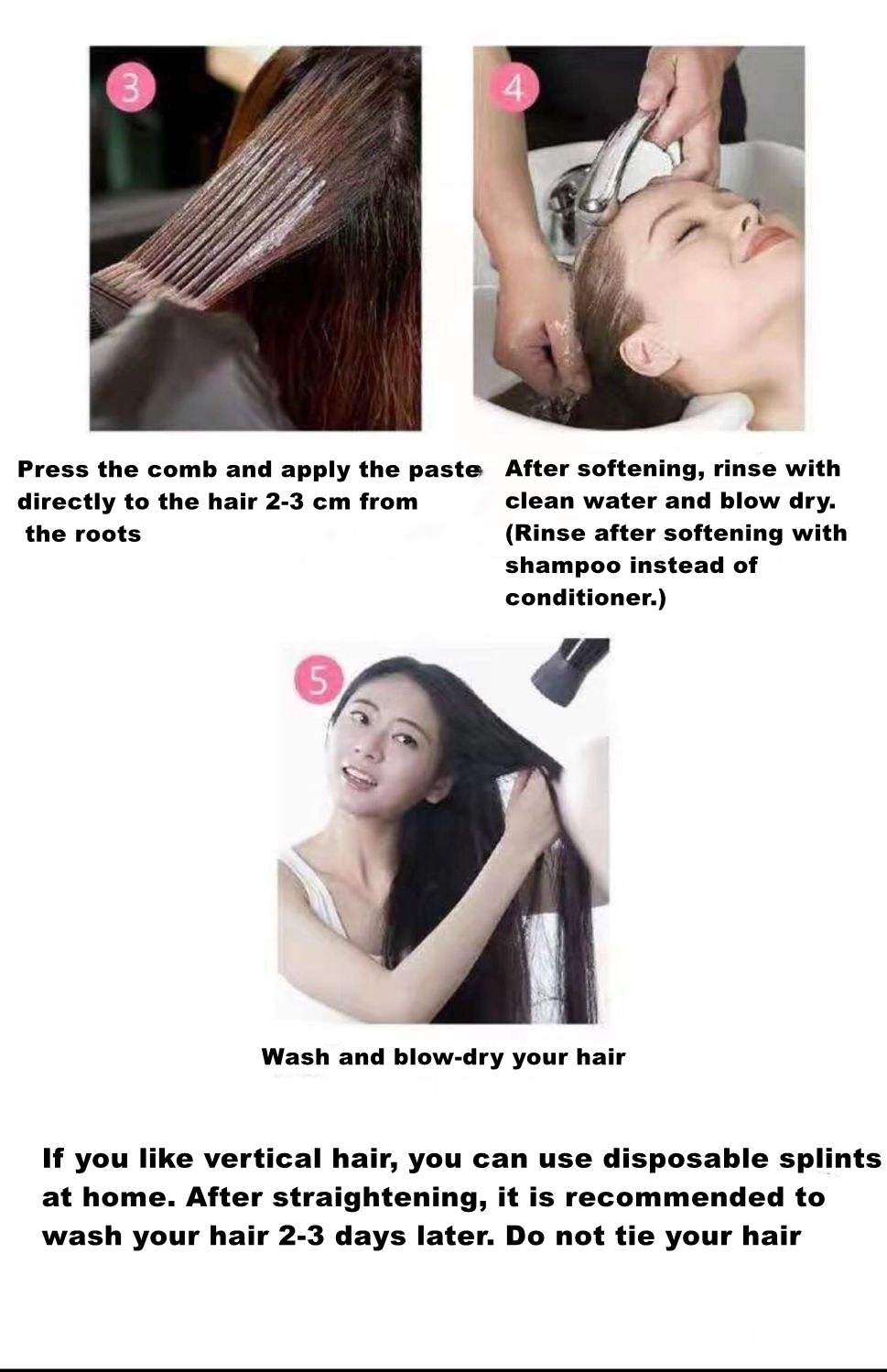 Hair Straightening Cream No Need to Clip or Straighten for Both Men and Women