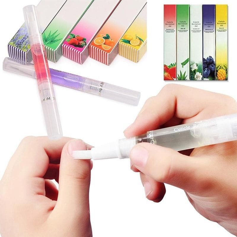 Nail Care Pen Nutritional Oil 5 Scents Cuticle Activating Oil Prevents Nail Aging