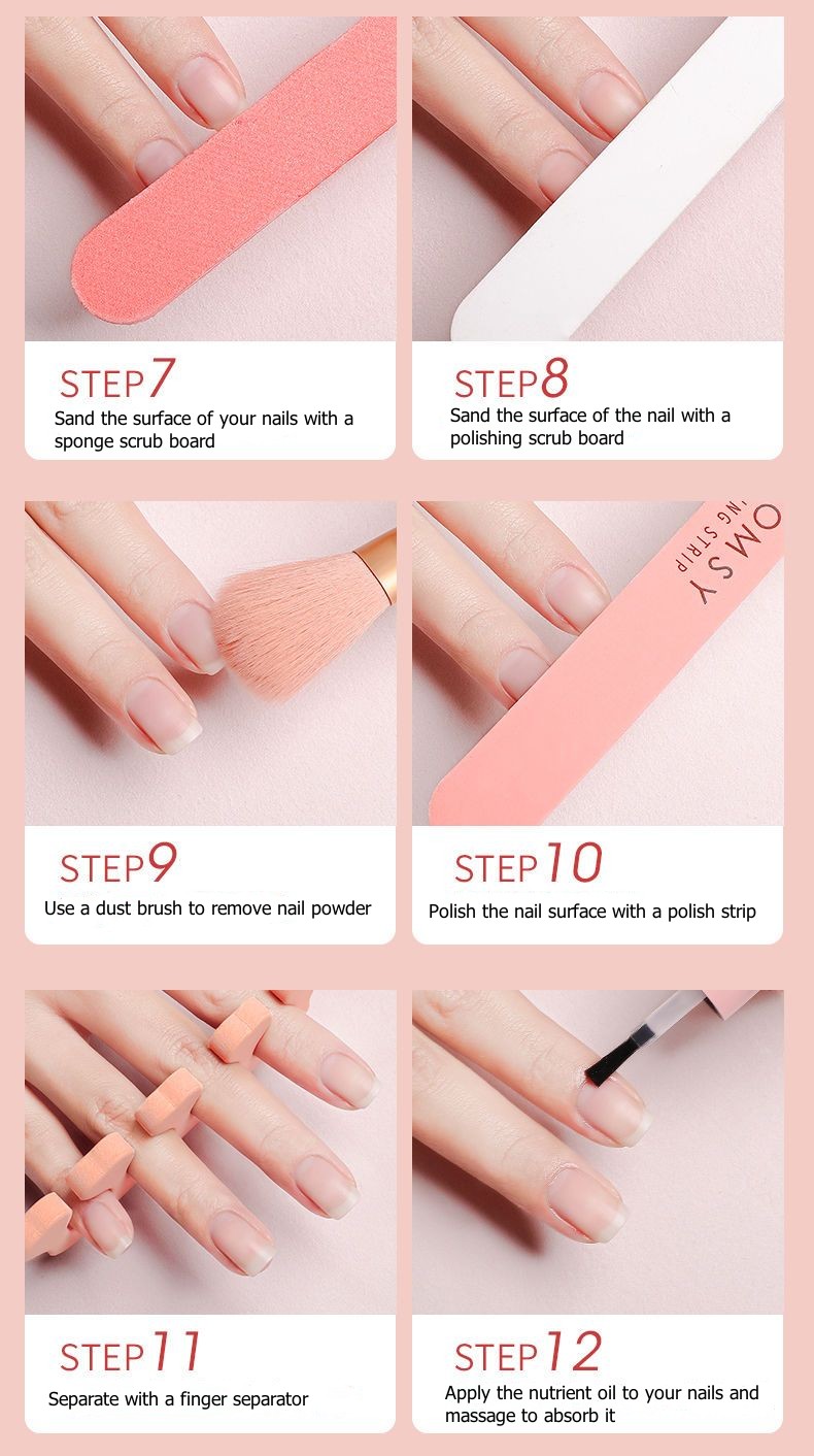 Nail Manicure Kit Complete household Rub Nail File Sharpen Nail Strip tkyoyo