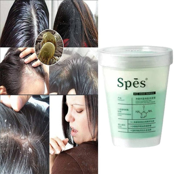 TikTok Selling Sea Salt Shampoo Scalp Scrub Shampoo Oil Control Dandruff Shampoo Fluffy Soothing Shampoo Hair Care