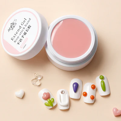 Nail Extension Builder Gel Non-stick Carving Flower Take Shaped UV Polish Glue Easy Extend Poly Nail Gel