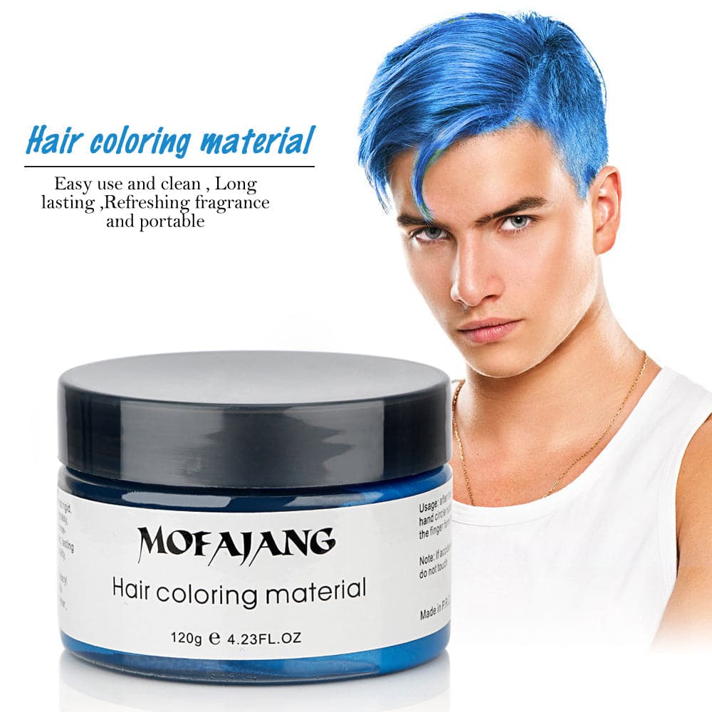7 Colors Hair Color Wax Hair Dye Temporary Disposable Hair Chalk Paste Creme Modeling Easy Wash