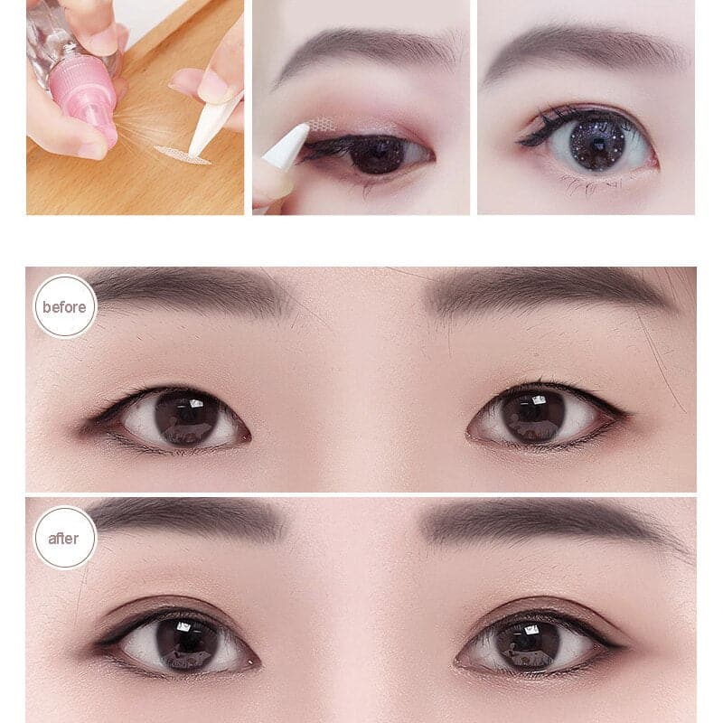 360Pcs/box Big Eyes Make Up Eyelid Sticker Double Eyelid Tape Fold Self Adhesive Stickers S/L Makeup Clear Beige Invisible Tool