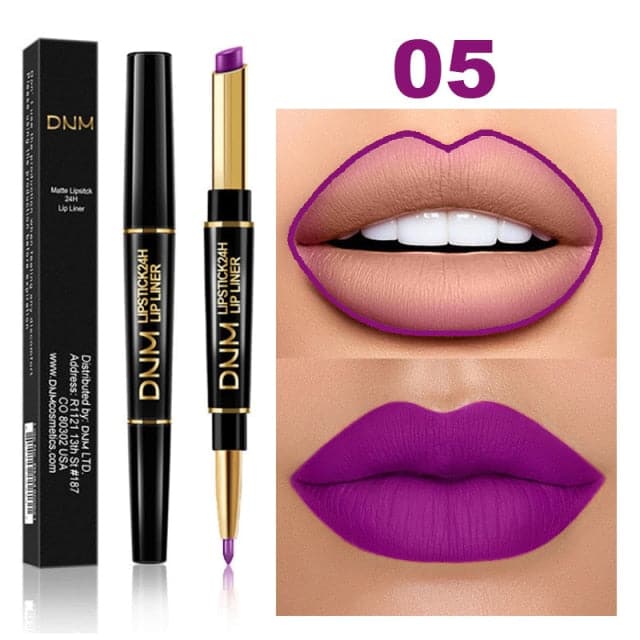 Waterproof Matte Lipstick Pencil Lip Liner Makeup Contour Tint Red Lasting Moisturizing Makeup Contour Cosmetics