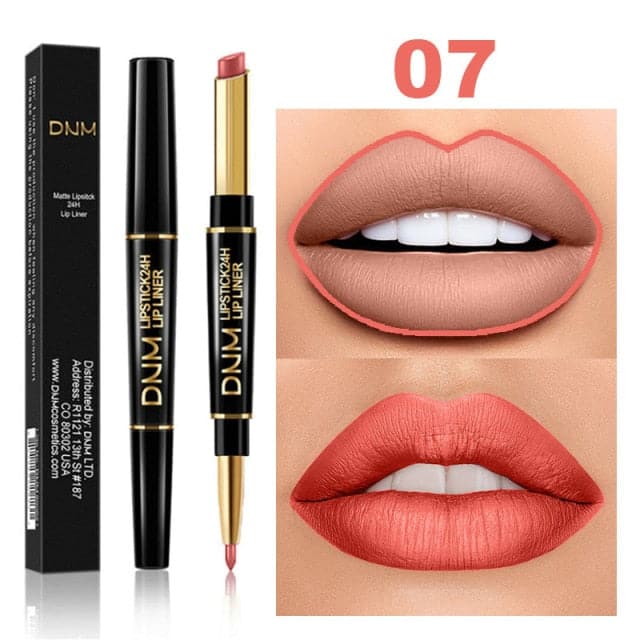 Waterproof Matte Lipstick Pencil Lip Liner Makeup Contour Tint Red Lasting Moisturizing Makeup Contour Cosmetics