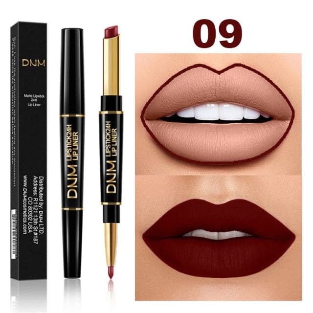 Waterproof Matte Lipstick Pencil Lip Liner Makeup Contour Tint Red Lasting Moisturizing Makeup Contour Cosmetics