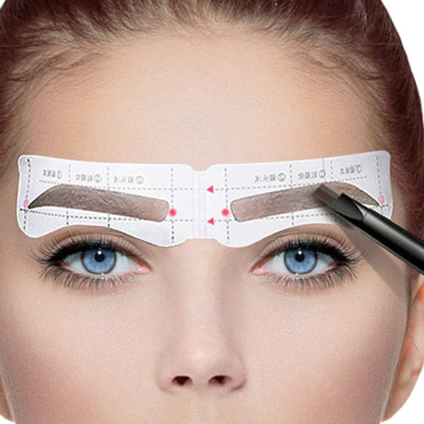 24 Pairs Professional Eyebrow Stencil Card Template Eyebrow Sticker Tool Draw Perfect Eyebrows Eyebrow Cosmetic Tool
