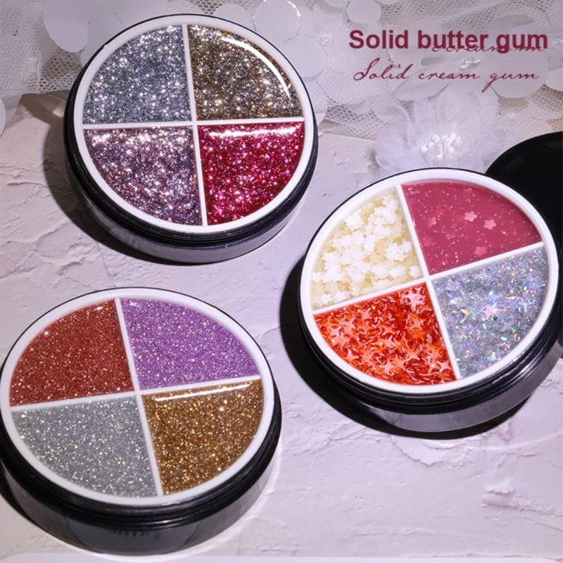4 Color Solid Canned Nail Polish Gel UV LED Professional Phototherapy Painting Gel DIY Nail Art Design Nail Gel