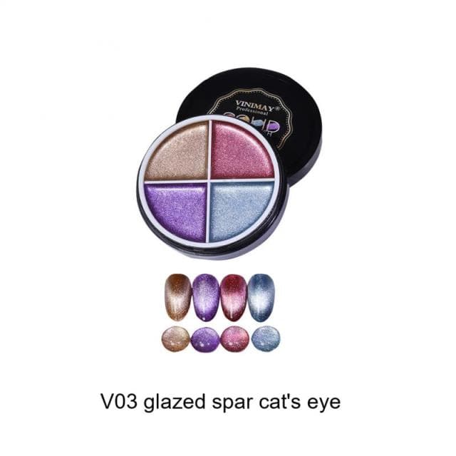 4 Color Solid Canned Nail Polish Gel UV LED Professional Phototherapy Painting Gel DIY Nail Art Design Nail Gel