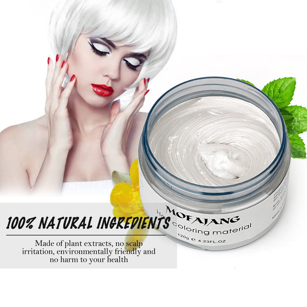 7 Colors Hair Color Wax Hair Dye Temporary Disposable Hair Chalk Paste Creme Modeling Easy Wash